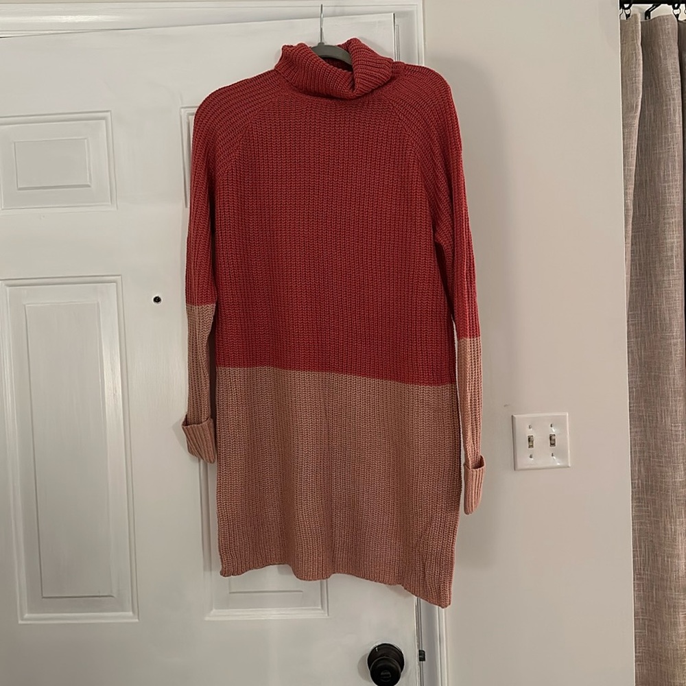 Pink Lily turtleneck sweater dress